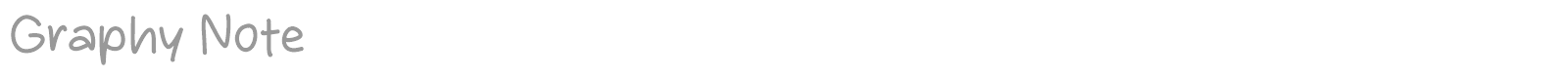Graphy Note font preview